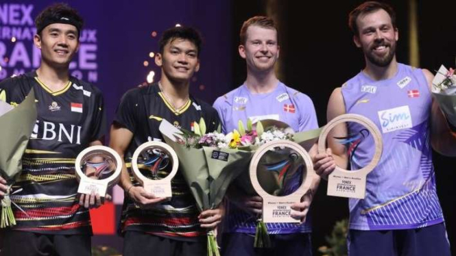 Ganda putra Bagas Maulana/Muhammad Shohibul Fikri runner up French Open 2023