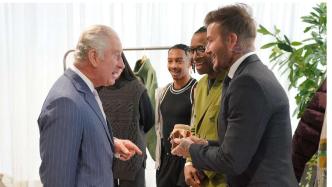 Raja Charles dan David Beckham