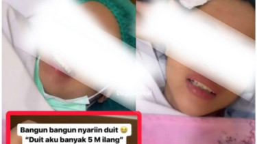 Momen Cewek Ngelantur Histerir Nyari Duit 5 Milyar yang Hilang
