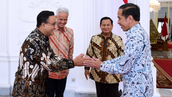 Presiden Jokowi Makan Siang Bareng Para Capres Pilpres 2024