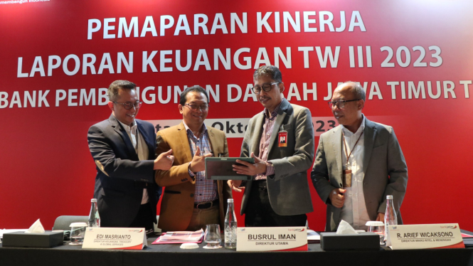 Pemaparan kinerja Triwulan III tahun 2023 bankjatim