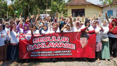 Pendukung Caleg PDIP, Mochamad Herviano