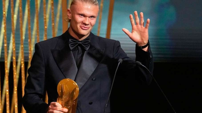 Erling Haaland sabet Gerd Mueller Trophy