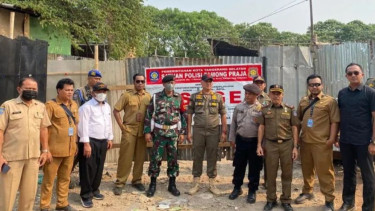 TPA Liar Pladen Pondok Ranji disegel Pemkot Tangerang.
