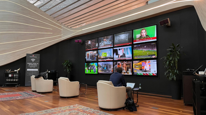 Premium Lounge kelas bisnis di Turkish Airlines.