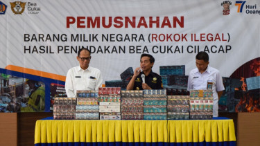 Bea Cukai Cilacap musnahkan 1.807.787 batang rokok ilegal