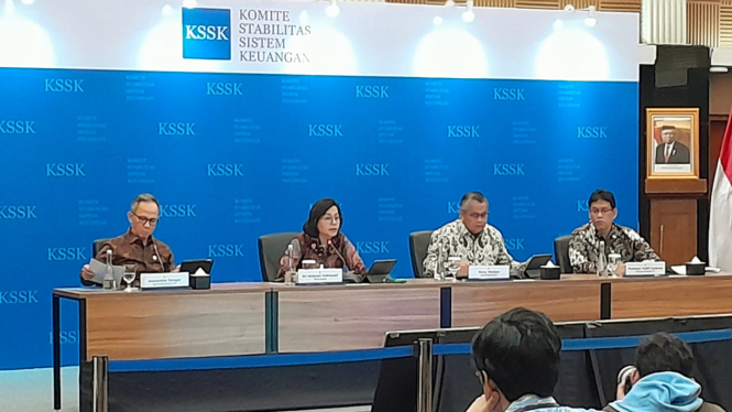 Menteri Keuangan sekaligus Ketua KSSK, Sri Mulyani Indrawati.