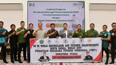  PJ Gubernur Sumut, Hassanudin menerima kunjungan pengurus PBFI Sumut 