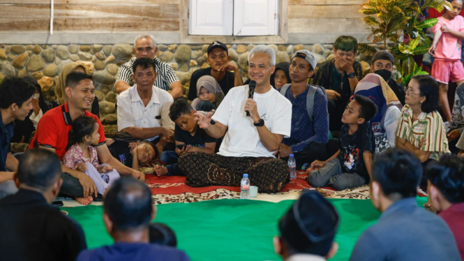 Ganjar Pranowo menginap di rumah Warga Desa Musi Rawas, Sumsel