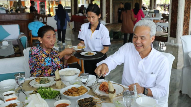 Susi Pudjiastuti dan bakal capres Ganjar Pranowo.