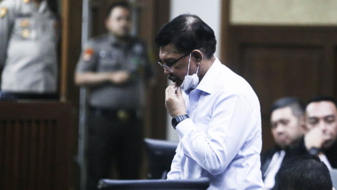 Johnny G Plate Eks Menkominfo Jalani Sidang Vonis Kasus BTS