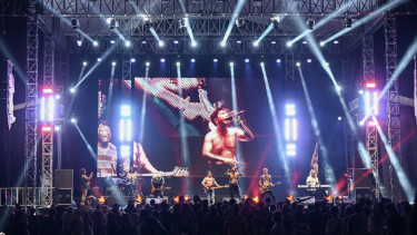 Aldi Taher di Skyland Festival 2023.