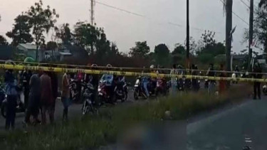 Pria tanpa identitas ditemukan di kawasan industri di Pasar Kemis, Tangerang.
