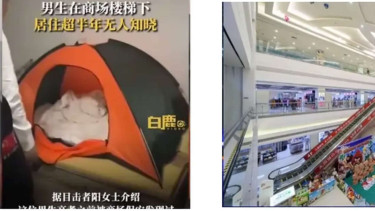 Pria Tinggal di Bawah Mall Mewah Berbulan bulan 
