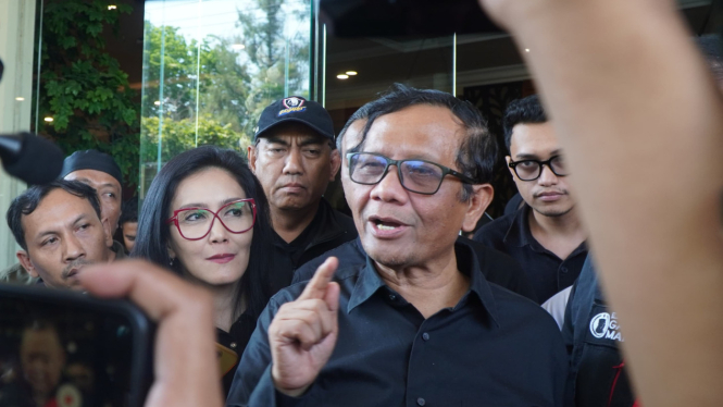 Mahfud MD menghadiri acara deklarasi Nasional Laju Indonesia