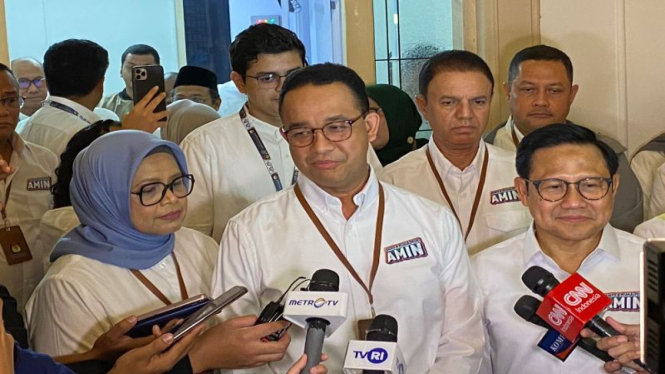 Pasangan Anies Baswedan dan Muhaimin Iskandar.