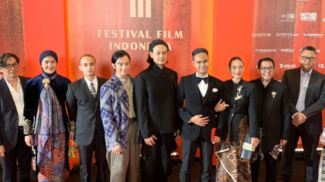Cast film Budi Pekerti hadiri Piala Citra FFI 2023.