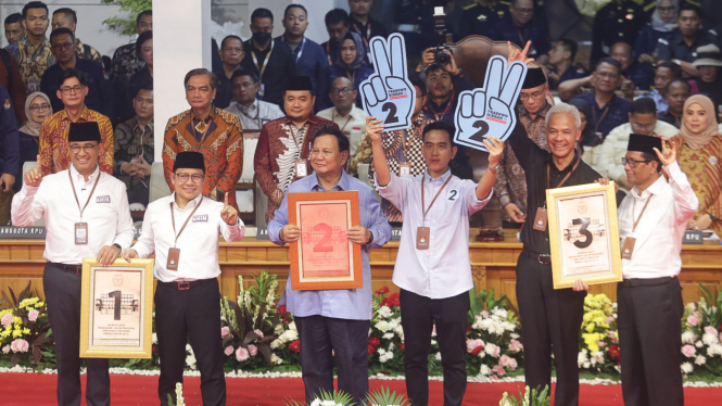 Penetapan Nomor Urut Paslon Capres-cawapres Pemilu 2024