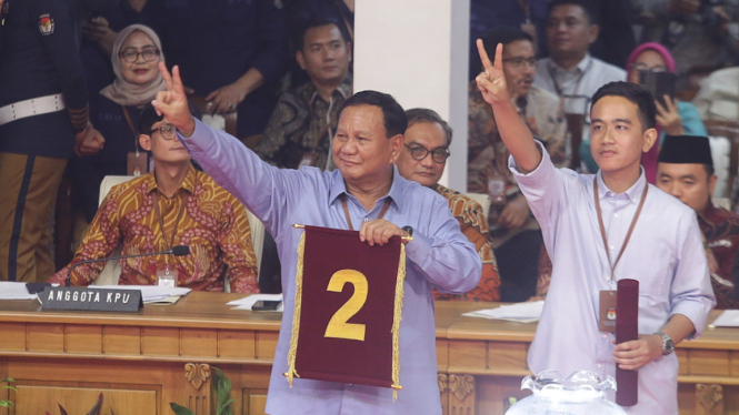 Pasangan capres -cawapres nomor urut 2 di Pilpres 2024, Prabowo-Gibran.