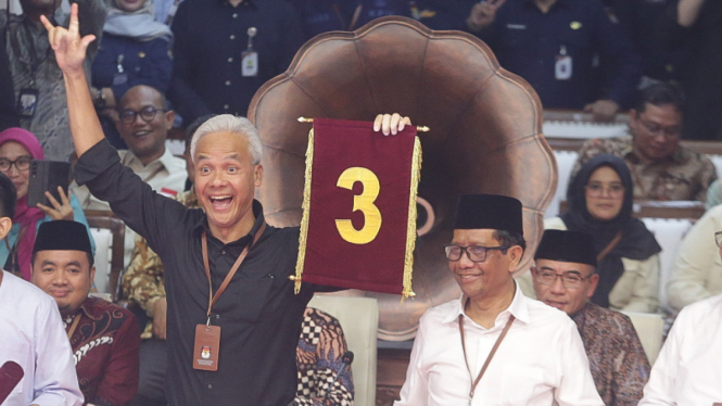 Penetapan Nomor Urut Paslon Capres-cawapres Pemilu 2024