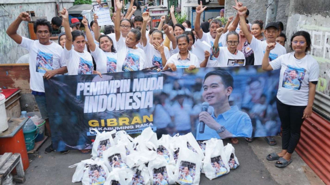 Relawan Mas Gibran di Jakarta Pusat