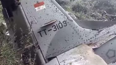 Pesawat TNI AU Jatuh di Pasuruan, Jawa Timur