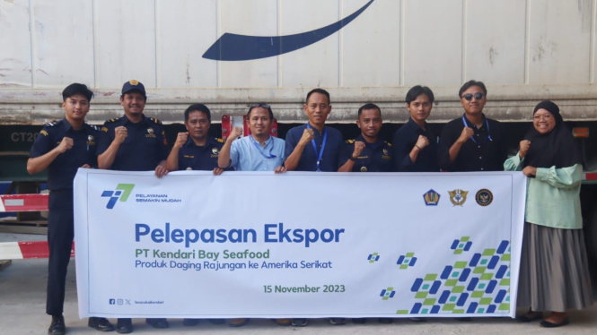 bea cukai lepas ekspor daging rajungan