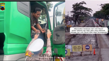 Macet Parah Jalur Pantura Rembang Pati