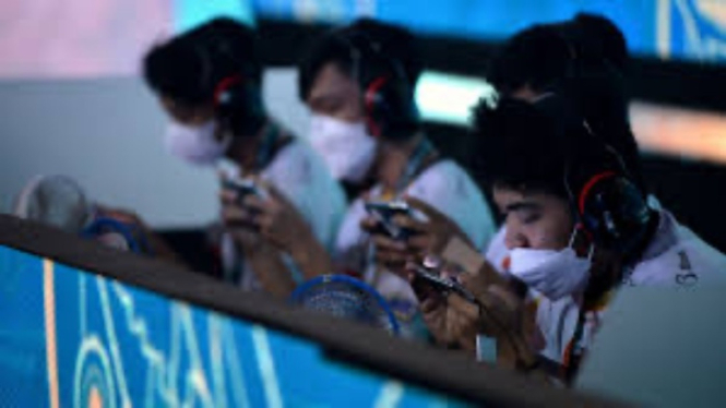 Ilustrasi pemain esport profesional
