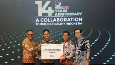 BNI dan Kemenkes serahkan bantuan peralatan untuk RS Apung