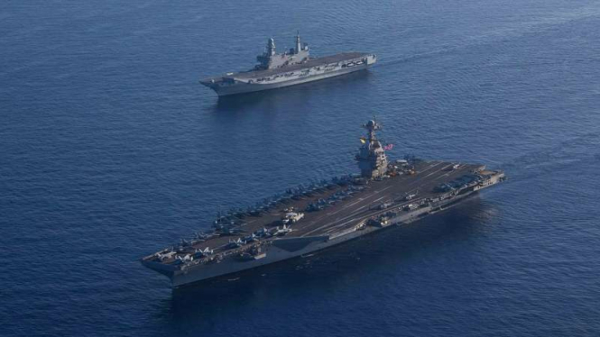Kapal Induk Amerika Serikat (AS) USS Gerald Ford 