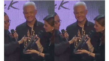 Momen Mahfud MD berikan hadiah di ulang tahun Mata Najwa ke-13