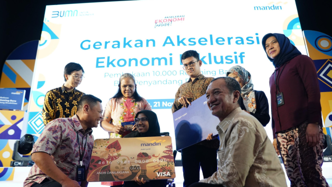 Pembukaan 10.000 rekening tabungan Bank Mandiri bagi penyandang disabilitas