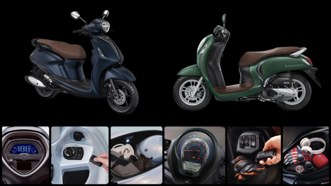 Honda Scoopy vs Yamaha Grand Filano