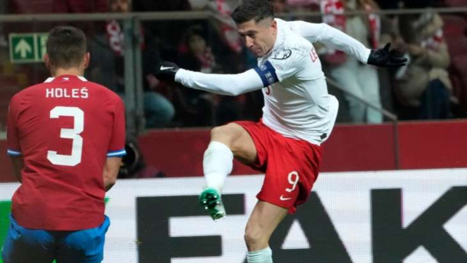 Striker Timnas Polandia Robert Lewandowski
