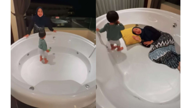 Ria Ricis pamer pakai bathtub seharga Rp100 juta