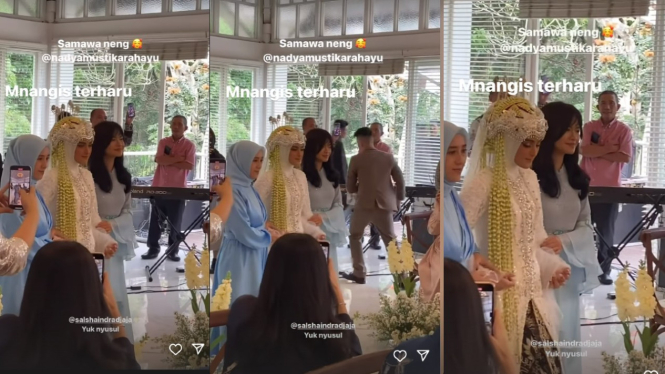 Nadya Mustika menikah dengan Iqbal Rosadi.