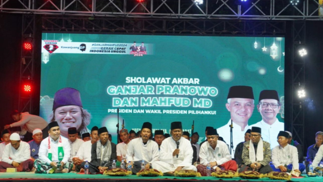 Selawat Akbar untuk Ganjar Pranowo-Mahfud MD