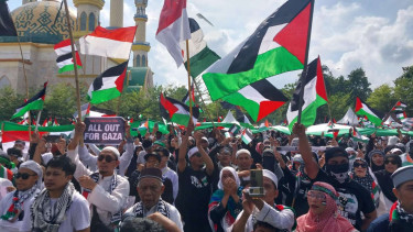 Aksi NTB for Palestina di Mataram 