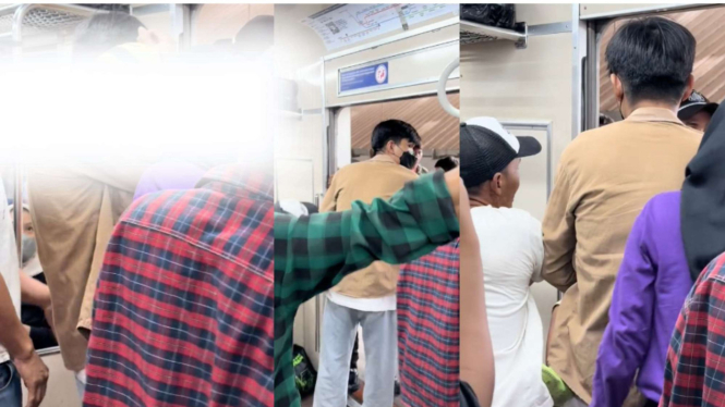 Tangan Anak Kecil Terjepit Pintu KRL