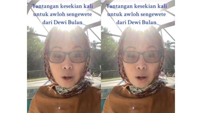 Viral Dewi Bulan tantang Allah SWT