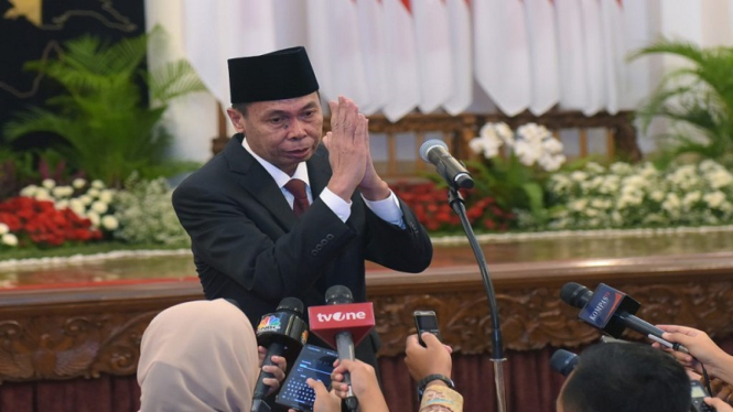 Nawawi Pomolango saat dilantik sebagai Ketua KPK.