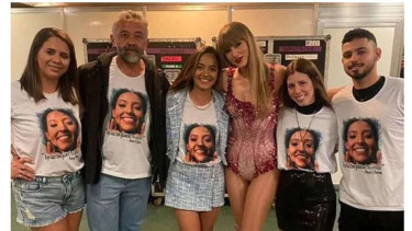 Taylor Swift bertemu dengan keluarga fansnya yang meninggal di konser