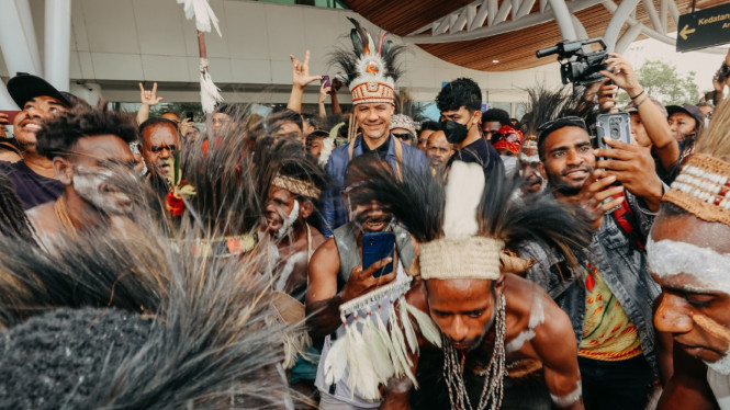 Capres nomor urut 3 Ganjar Pranowo di Papua