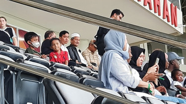 Cawapres Gibran Rakabuming Raka nonton semifinal Piala Dunia U-17 