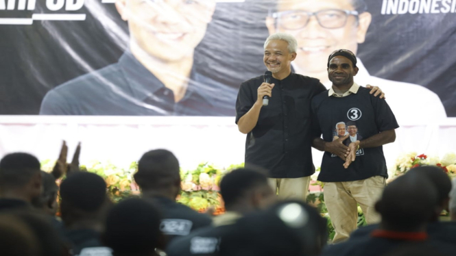 Capres Ganjar Pranowo kampanye di Merauke