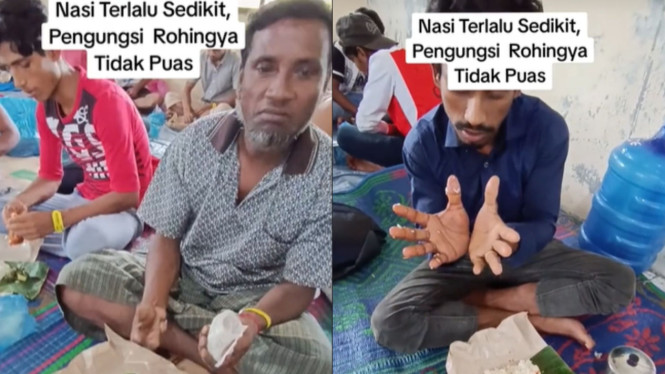 Dengan Bahasa Isyarat, Pengungsi Rohingya Keluhkan Porsi Makan Terlalu Sedikit
