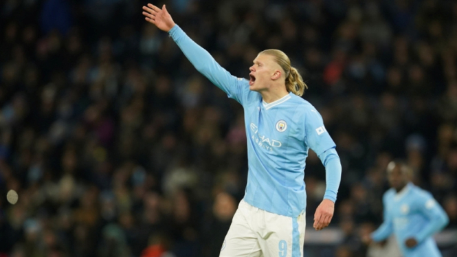 Penyerang Manchester City, Erling Haaland