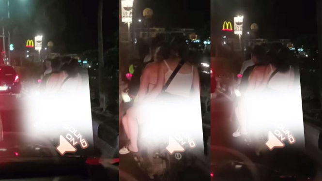 2 Bule Wanita Boncengan Tanpa Celana di Bali