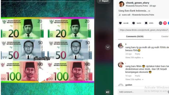 Viral Desain Redenominasi Rupiah